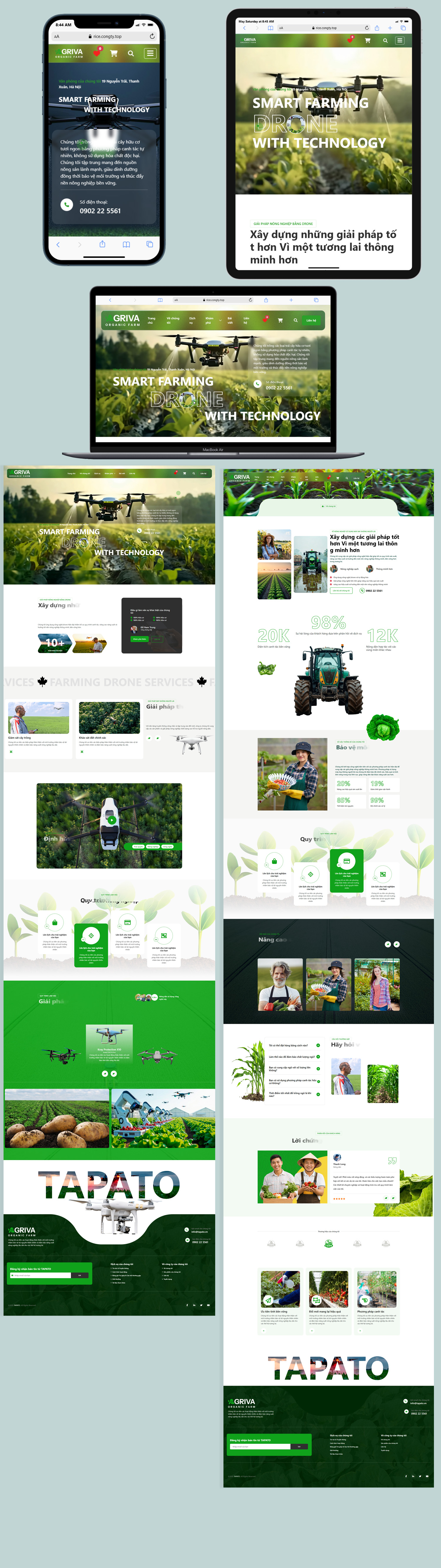 Mẫu web về công ty nong nghiệp