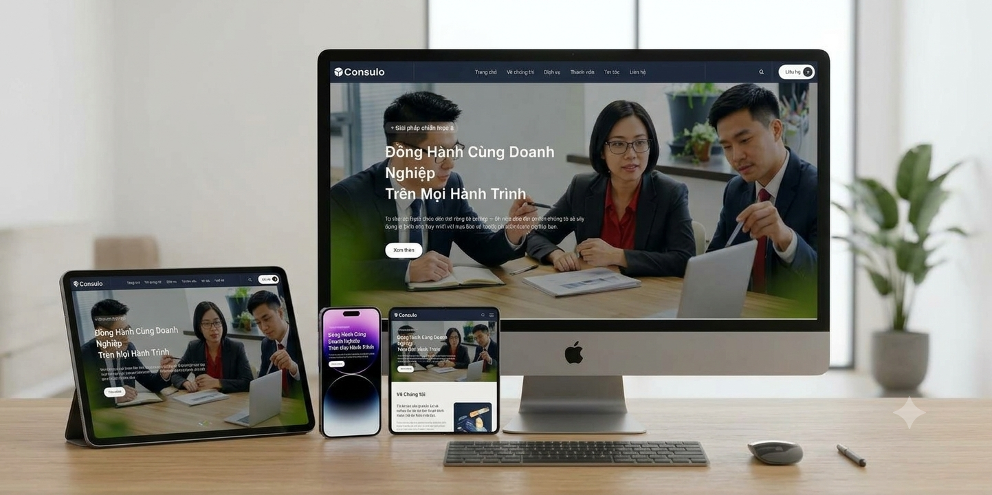 Mẫu website về lĩnh vực tư vấn tài chính. bảo hiểm