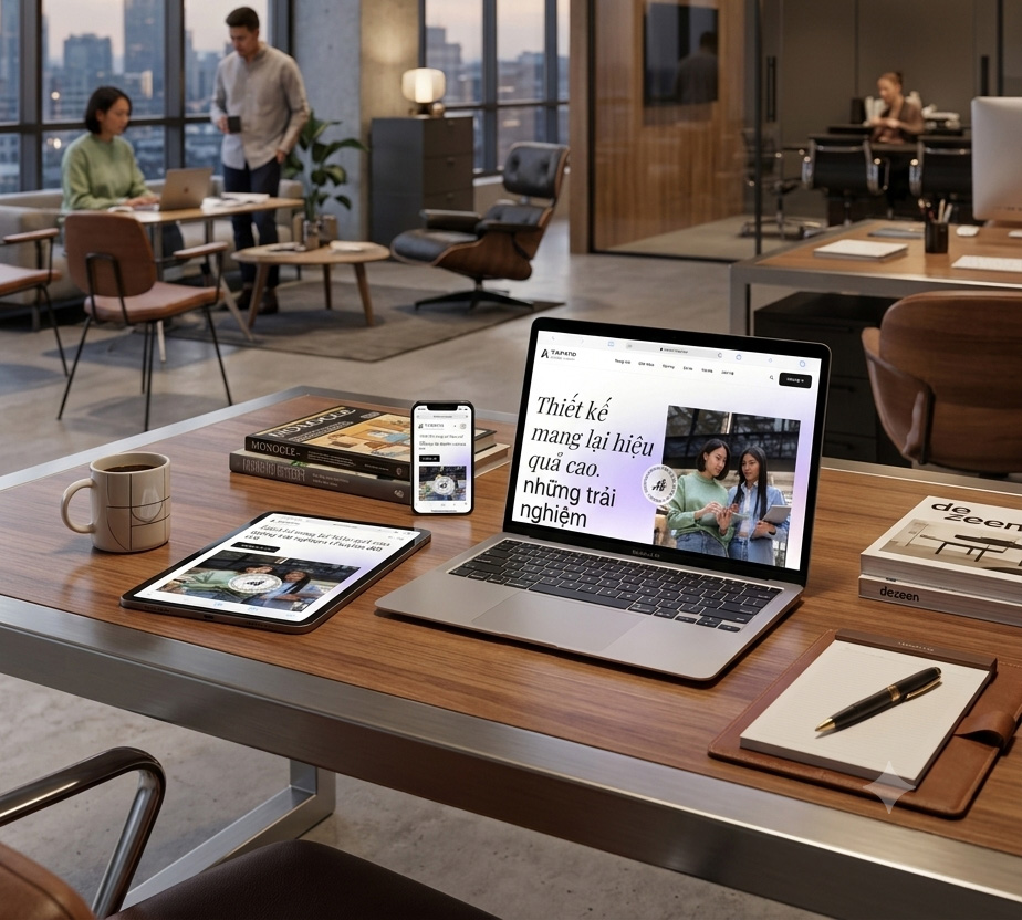 Mẫu Website Công Ty Thiết Kế Hiện Đại