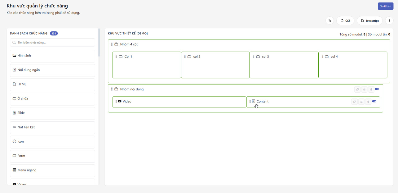 Hướng dẫn cách chia giao diện(layout) trong TAPATO