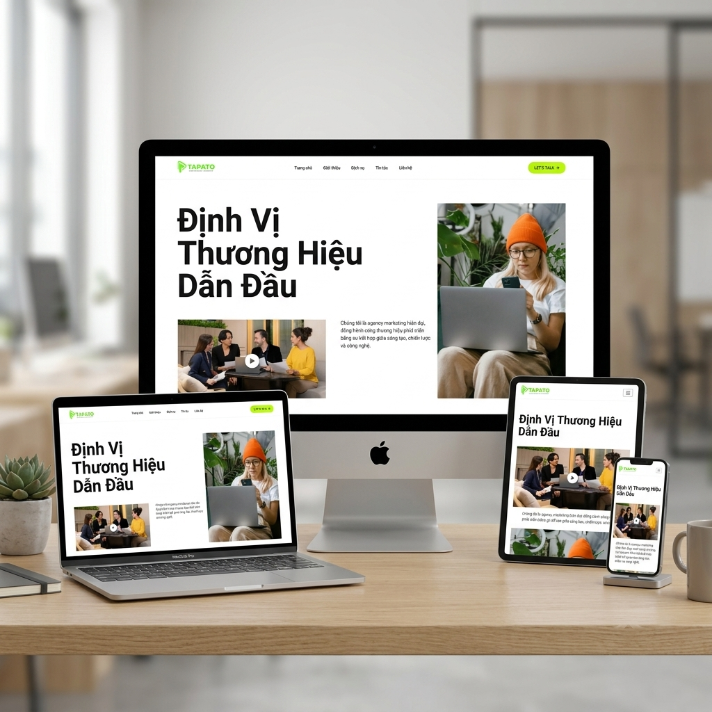 Mẫu website giới thiệu ngành marketing