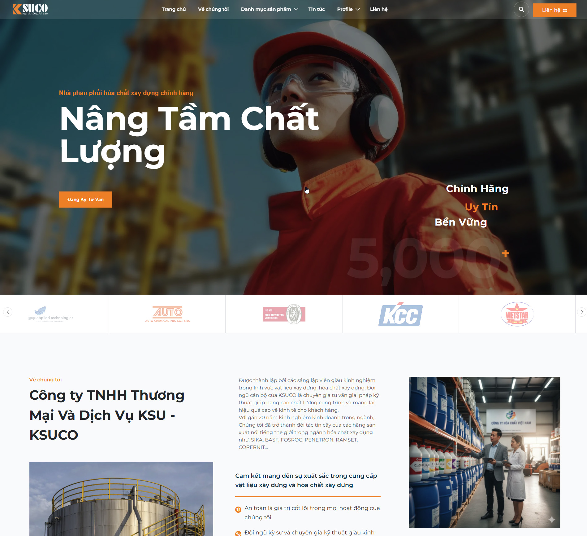 Web công ty hóa chất