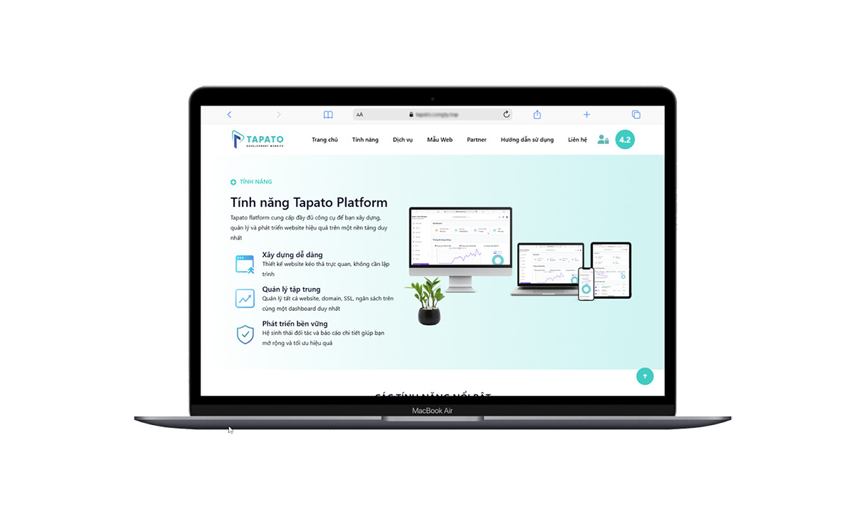 TAPATO – Nền tảng xây dựng và quản lý Website thế hệ mới